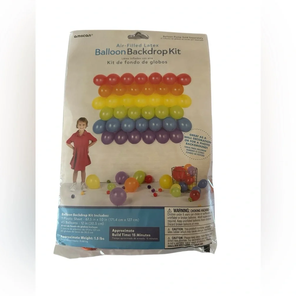 Rainbow Balloon Backdrop Photo Wall Latex Pride Kids Party Uses Air Colorful